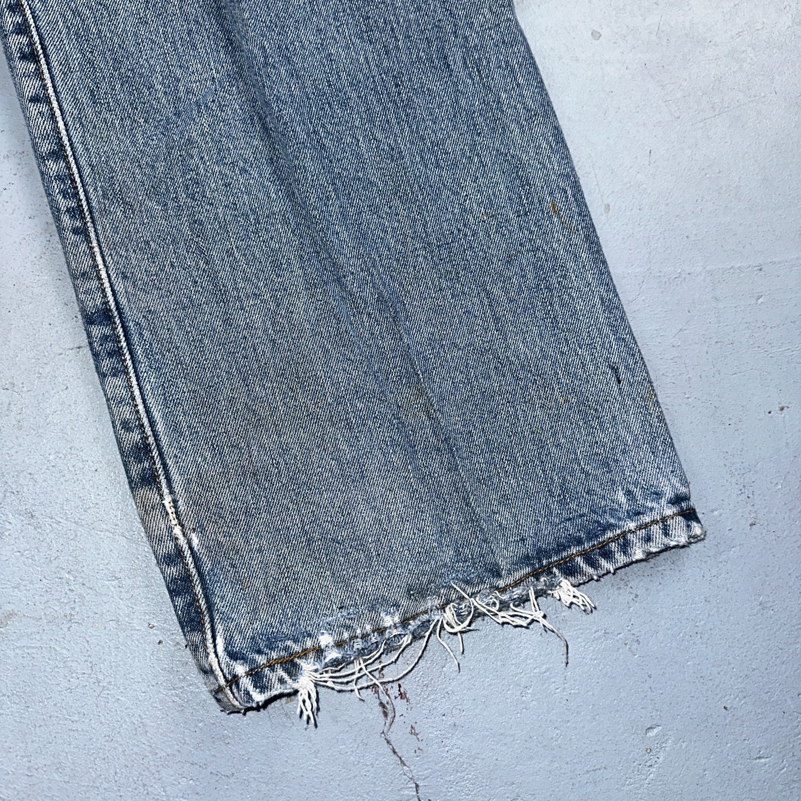 Levis 501 Vintage Y2K Mexico Straight Leg Jeans Blue Light Wash 40x30 Act 38x30