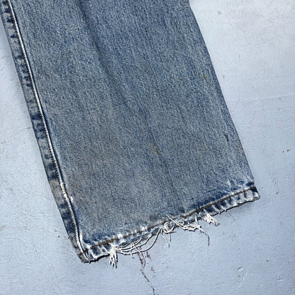 Levis 501 Vintage Y2K Mexico Straight Leg Jeans Blue Light Wash 40x30 Act 38x30