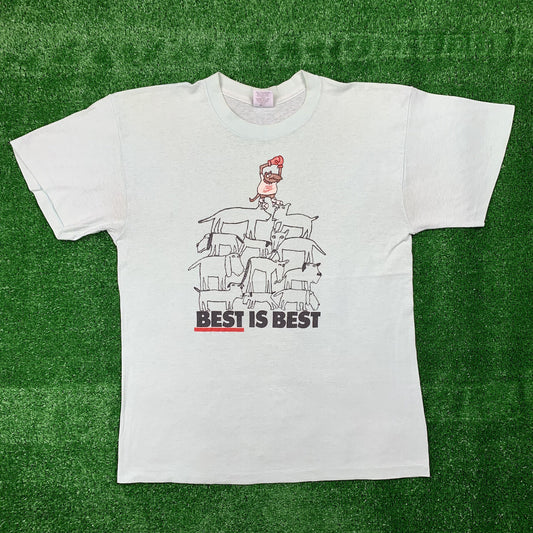 Nike Vintage T Shirt Mens Best Is Best Animals Dog Wolf Jordan Rap Cute Love Box