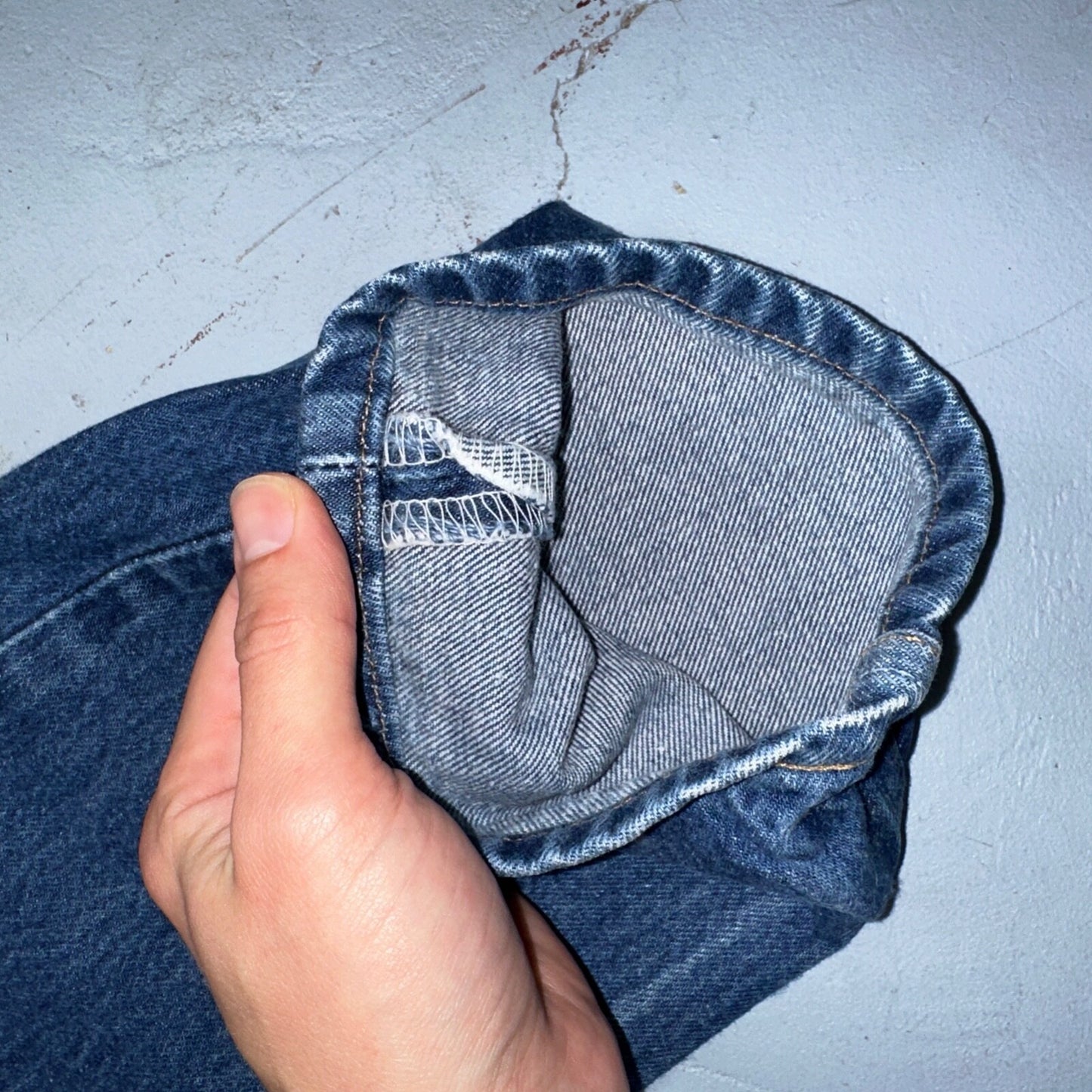 Levis 501 Vintage 90s XX Straight Leg Mexico Jeans 31x36 Dark Wash Act 29x32