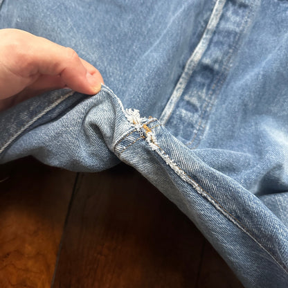 Vintage 80s Levis 501 36x34 USA Blue Jeans 90s Act 34x32 Med Wash