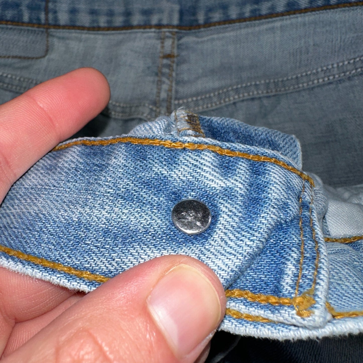 Levis 501 Vintage Y2K XX Straight Leg Jeans Blue Light Wash 34x34 Act 32x31