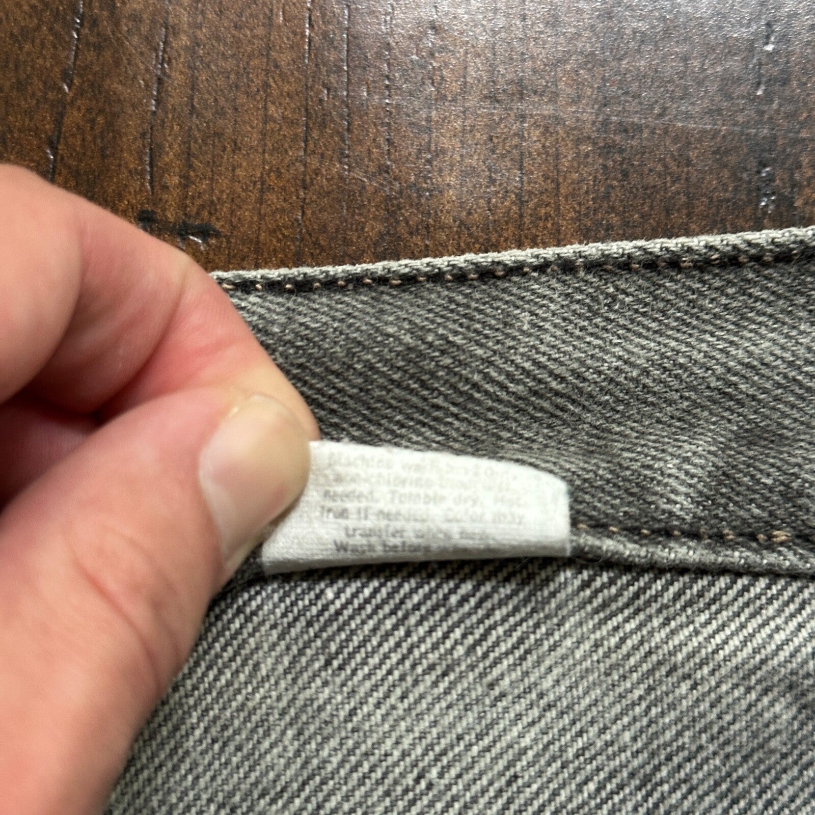 VTG 90s Levis 501 Button Fly 27x30 USA Tag Jeans Straight Wash Grey XX Act Faded