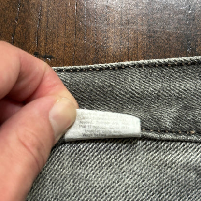 VTG 90s Levis 501 Button Fly 27x30 USA Tag Jeans Straight Wash Grey XX Act Faded