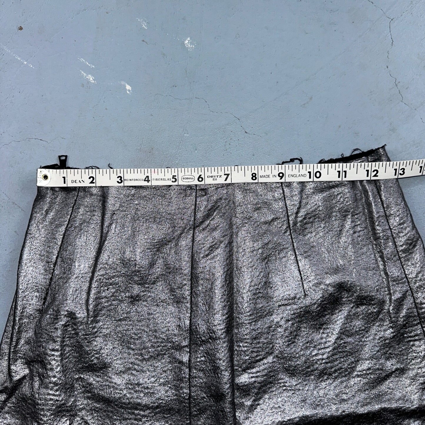 Sam Edelman Womans Skirt 2 Silver A Line Stretch Mini Cute Y2K Grunge