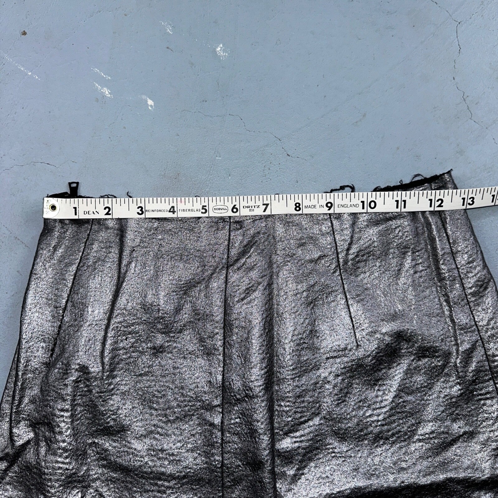 Sam Edelman Womans Skirt 2 Silver A Line Stretch Mini Cute Y2K Grunge