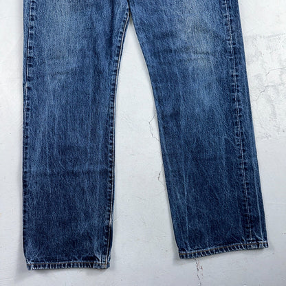 Levis 501 Vintage Y2K 90s XX Straight Leg Jeans Blue Med Wash 34X30 Act 33x30