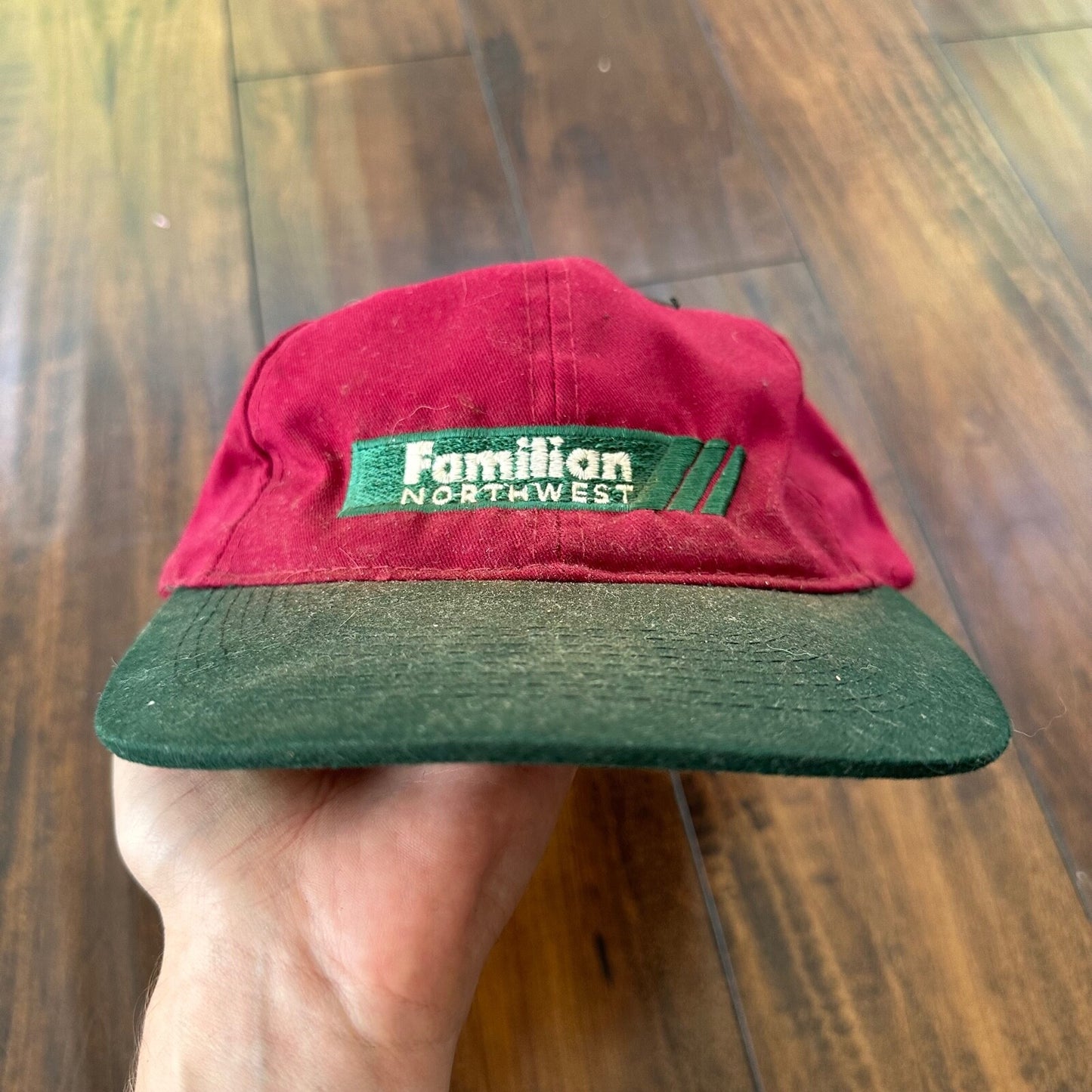 Oregon Familian Northwest Vintage Hat Cap Snapback Music Two Tone 90s Used