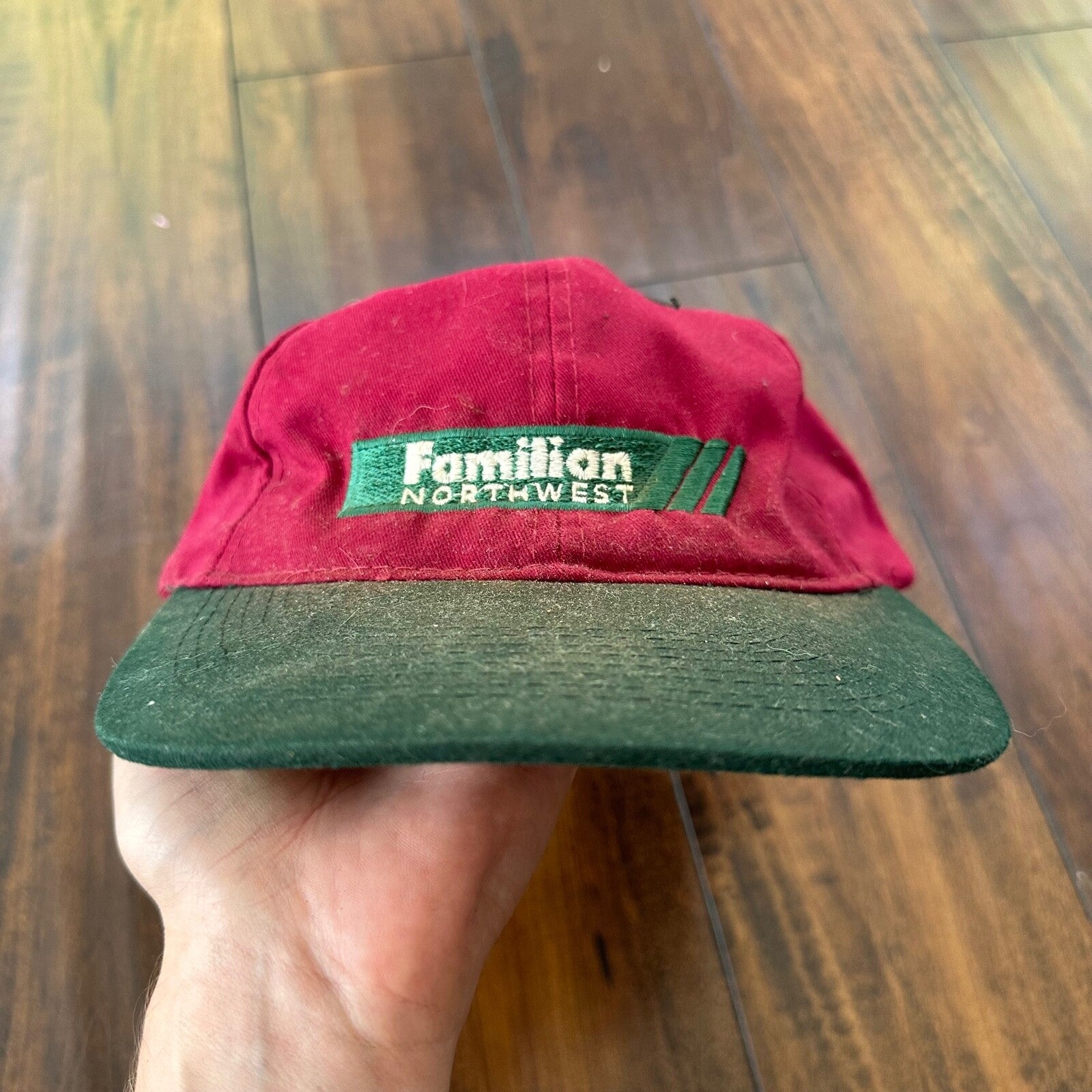 Oregon Familian Northwest Vintage Hat Cap Snapback Music Two Tone 90s Used