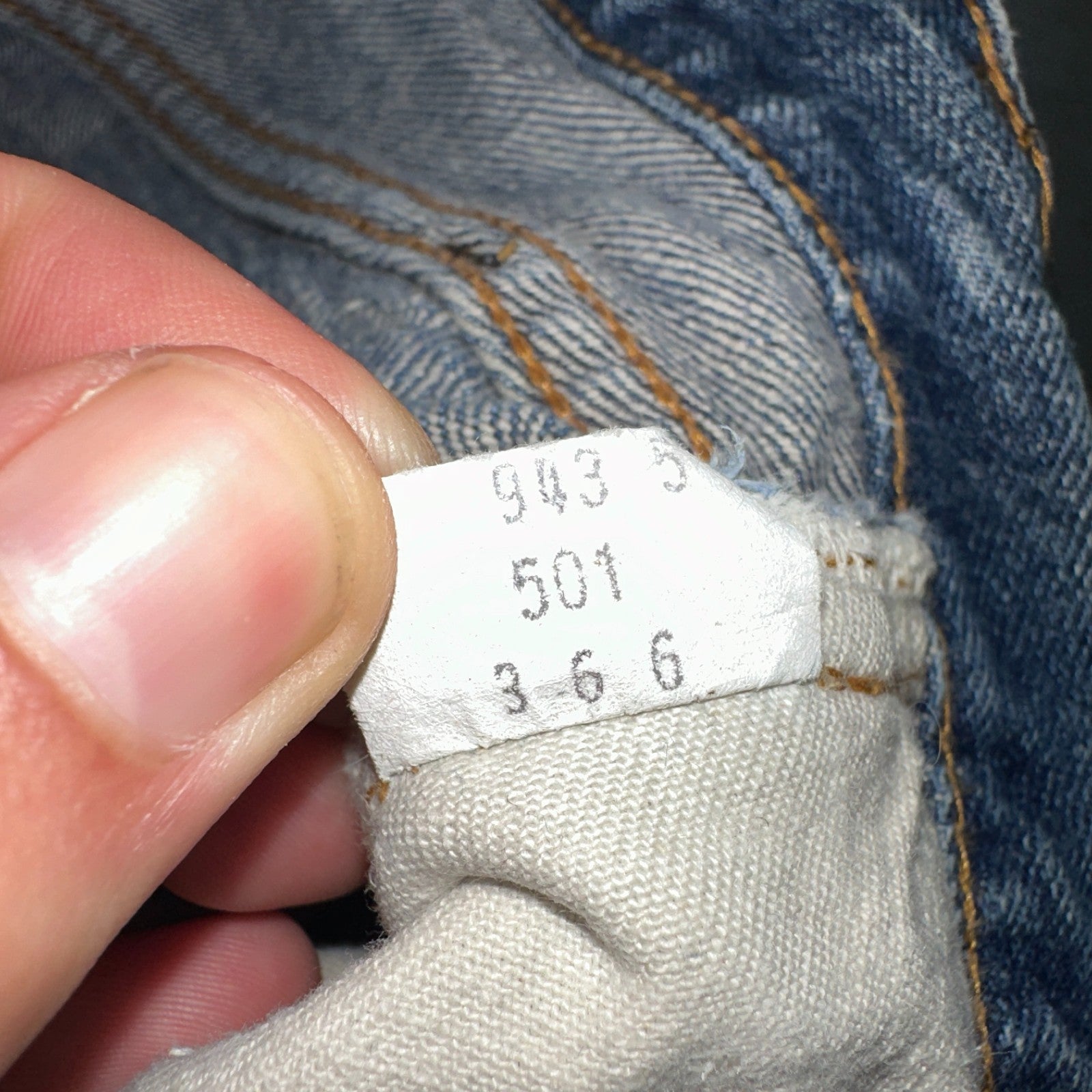 Levis 501 Vintage 70s SS Redline Selvedge USA XX Jeans Med Wash 48x30 Act 43x26