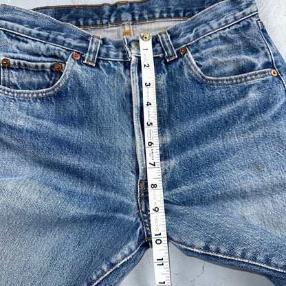 Levis 501 Vintage 80s USA XX Straight Leg Jeans Blue Med Wash 30x36 Act 27x31