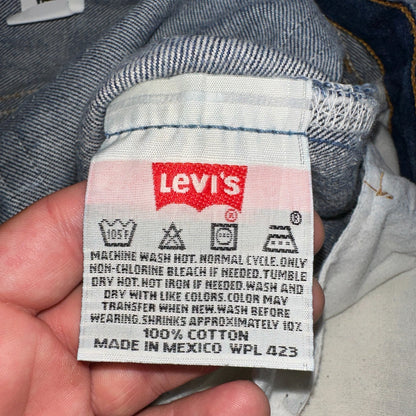 Levis 501 Vintage Y2K 90s XX Straight Leg Jeans Blue Med Wash 34x31 Act 32x27