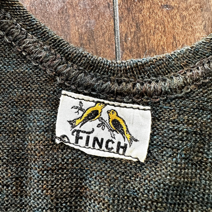 Antique 1920s Green Stripe Wool Bathing Suit Women Swimsuit Art Deco 20s 30s