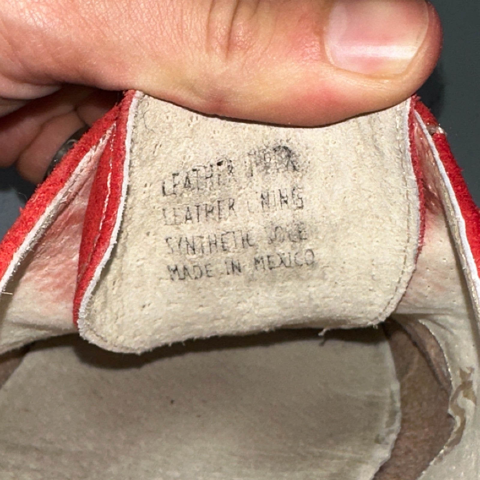 Giorgio Brutini Men's Oxford Suede Wing Tip Red Dress Shoes Men's 9 Nice