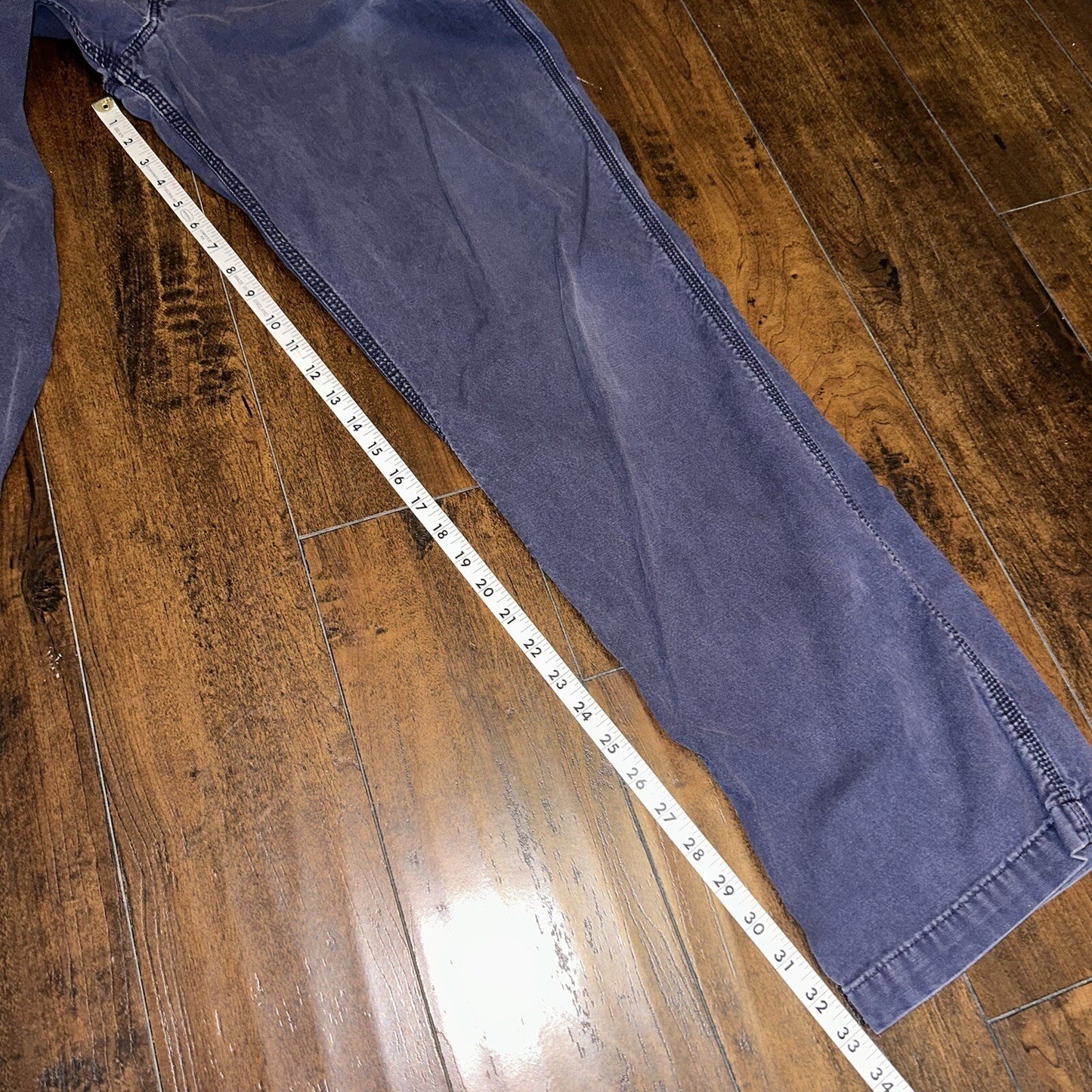 Carhartt Rugged Flex Relaxed Fit Canvas Work Pant Mens 38x36 Navy 102291-412 VTG