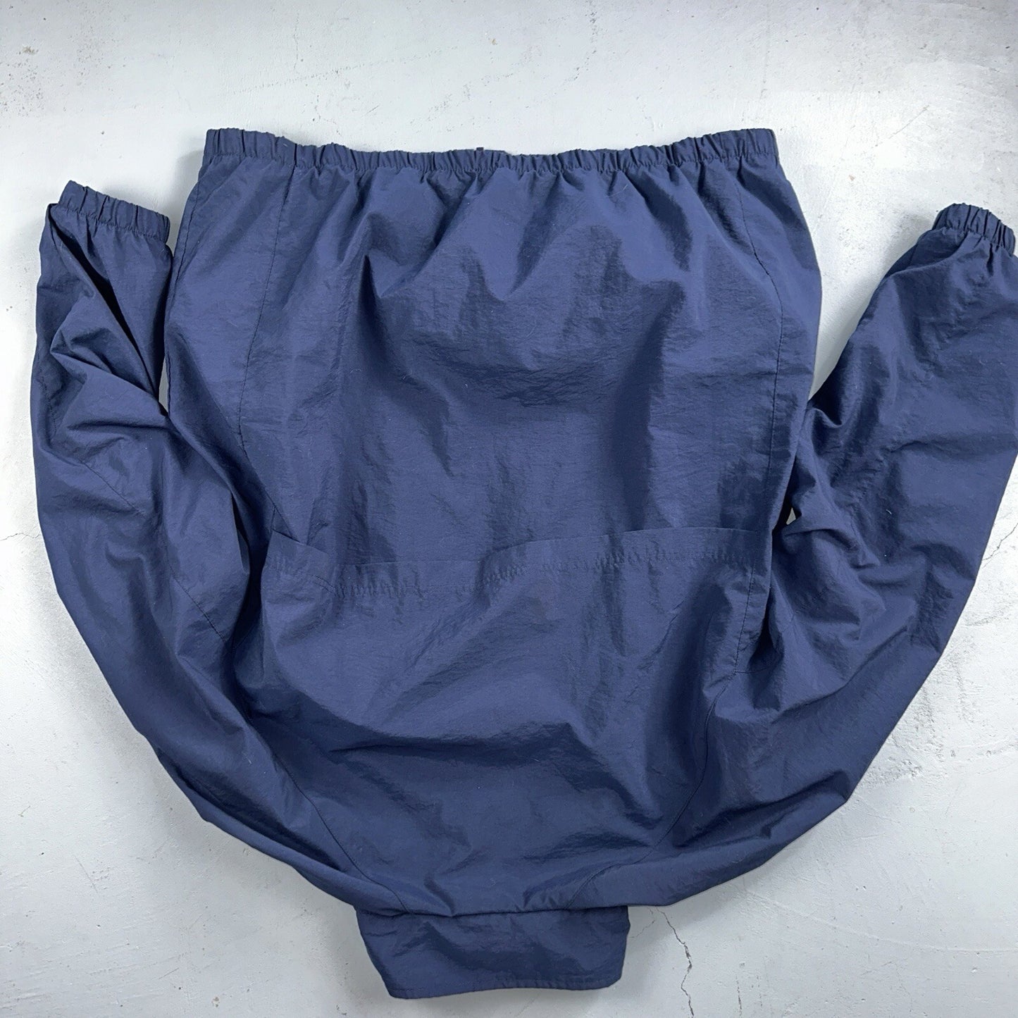 Nike VTG Y2K Windbreaker Track Jacket 2XL Blue Navy Basic Simple Football