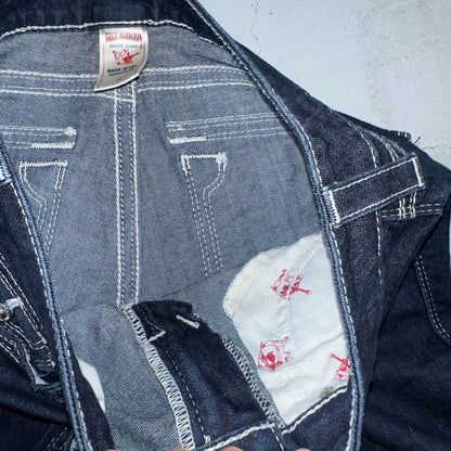 True Religion Jeans Womens 29 Boot Cut Low Rise Dark Stretch Y2K VTG USA 29x30