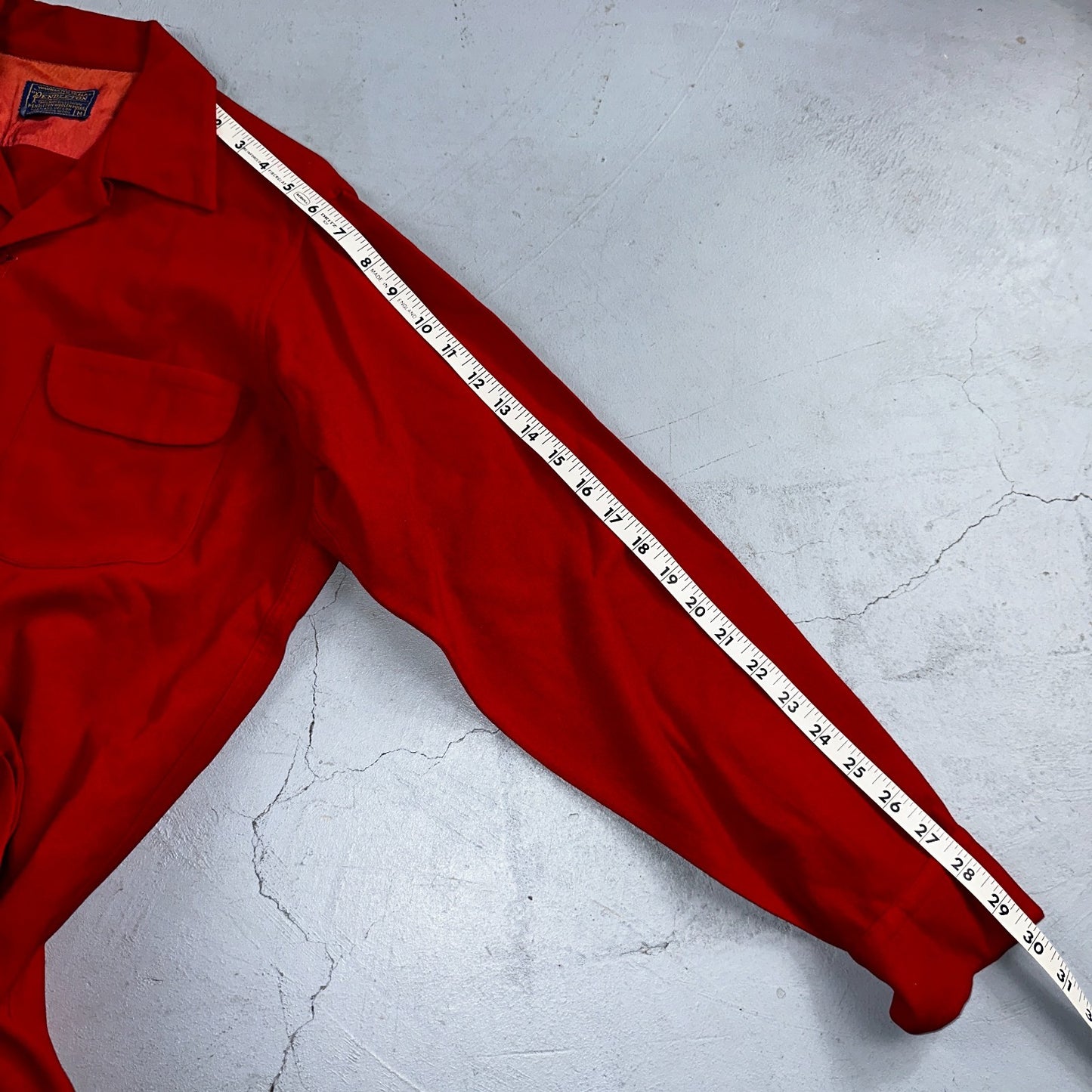 Pendleton VTG Board Shirt Plaid 100% Wool Button Down Size M Plaid 1960s Camp