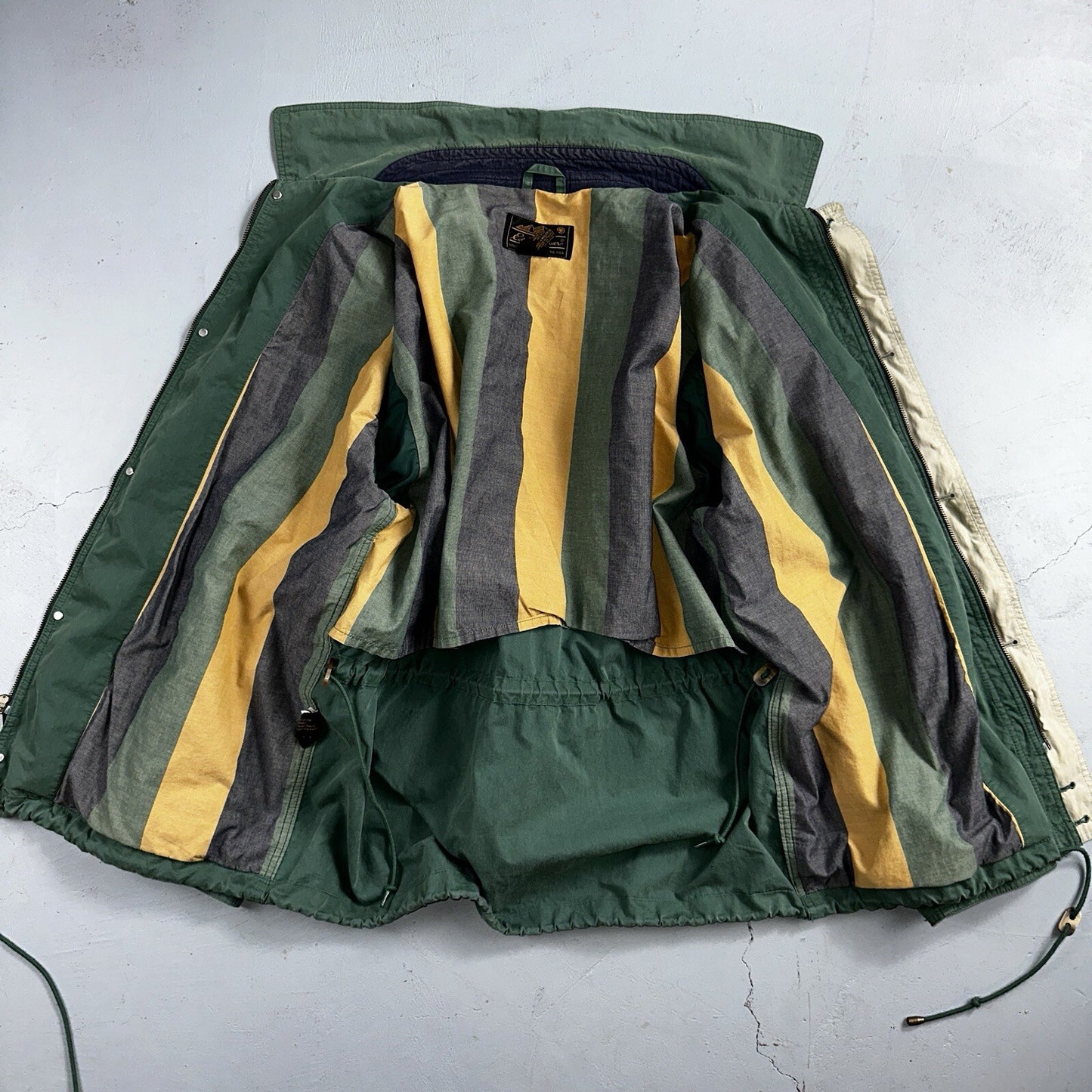 Eddie Bauer VTG Jacket L Full Zip Garden Chore Faded 1980s 80s Rare Coat Hiking