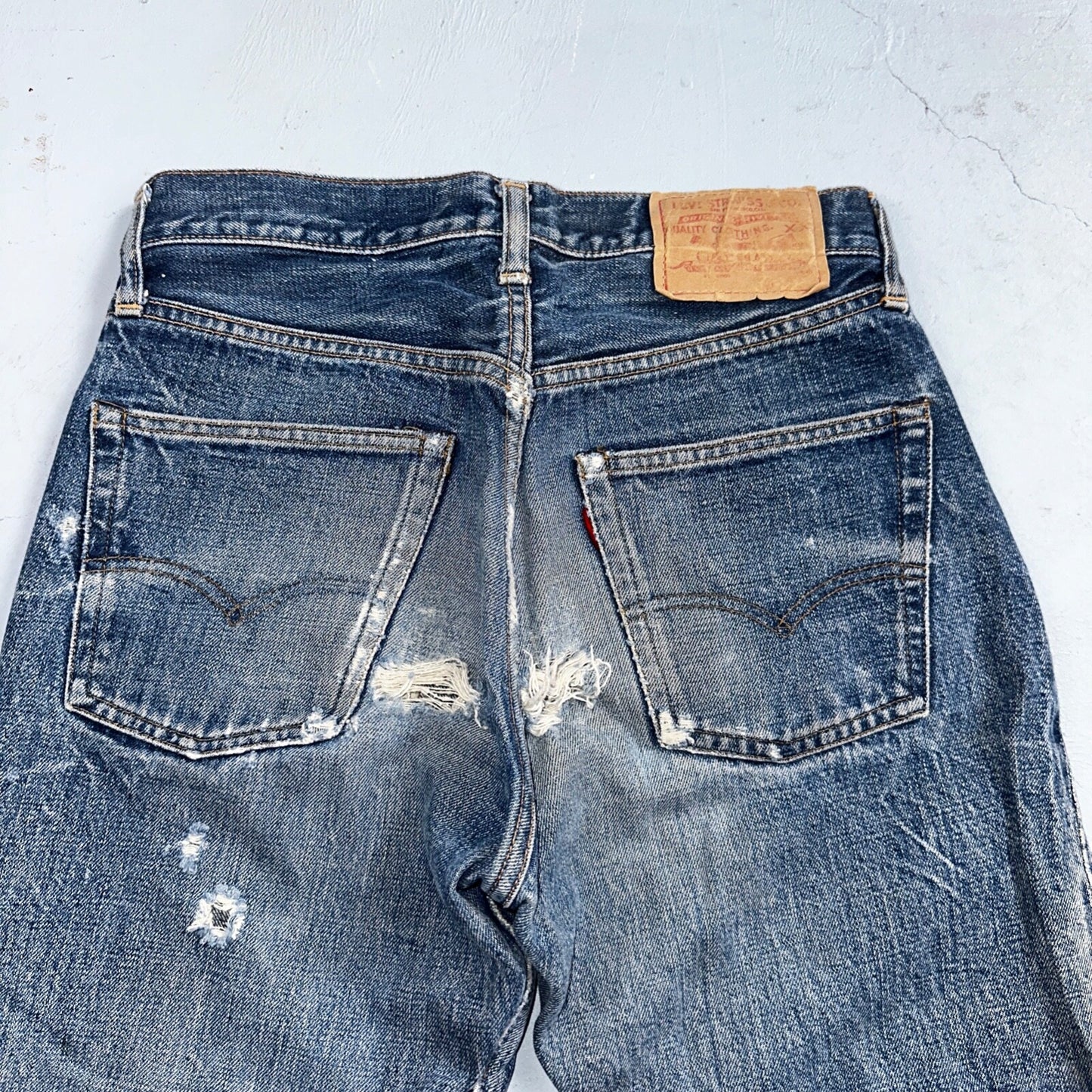 Levis 501 Big E Vintage 60s Redline Selvedge USA XX Boot Cut 517 Jeans Act 27x32