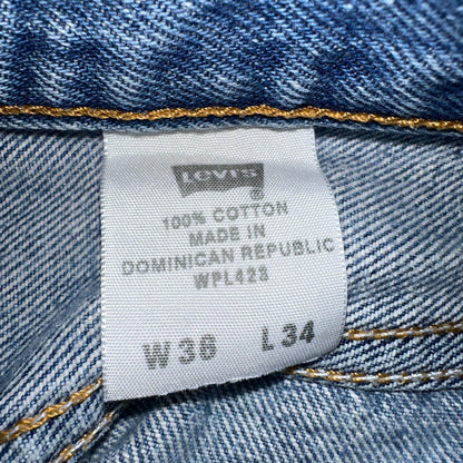 Levis 501 Vintage Y2K 90s XX Straight Leg Jeans Blue Light Wash 36x34 Act 33x30