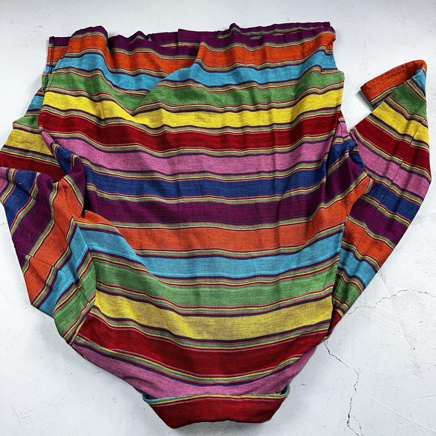 Norm Thompson VTG 80s Rainbow Striped Oversized Button Down Blazer/Jacket XL