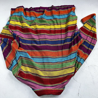 Norm Thompson VTG 80s Rainbow Striped Oversized Button Down Blazer/Jacket XL
