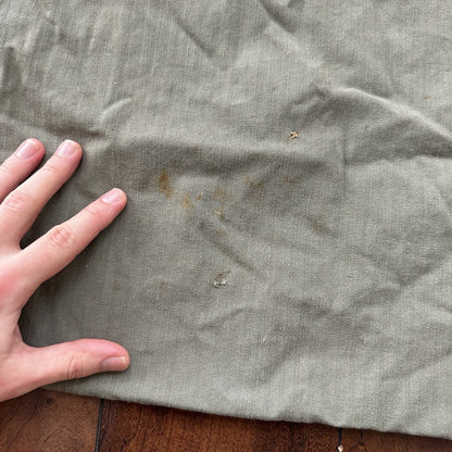 VTG WWII HBT Garment Laundry Bag Military Denim 1940s 40s 50s Stencil