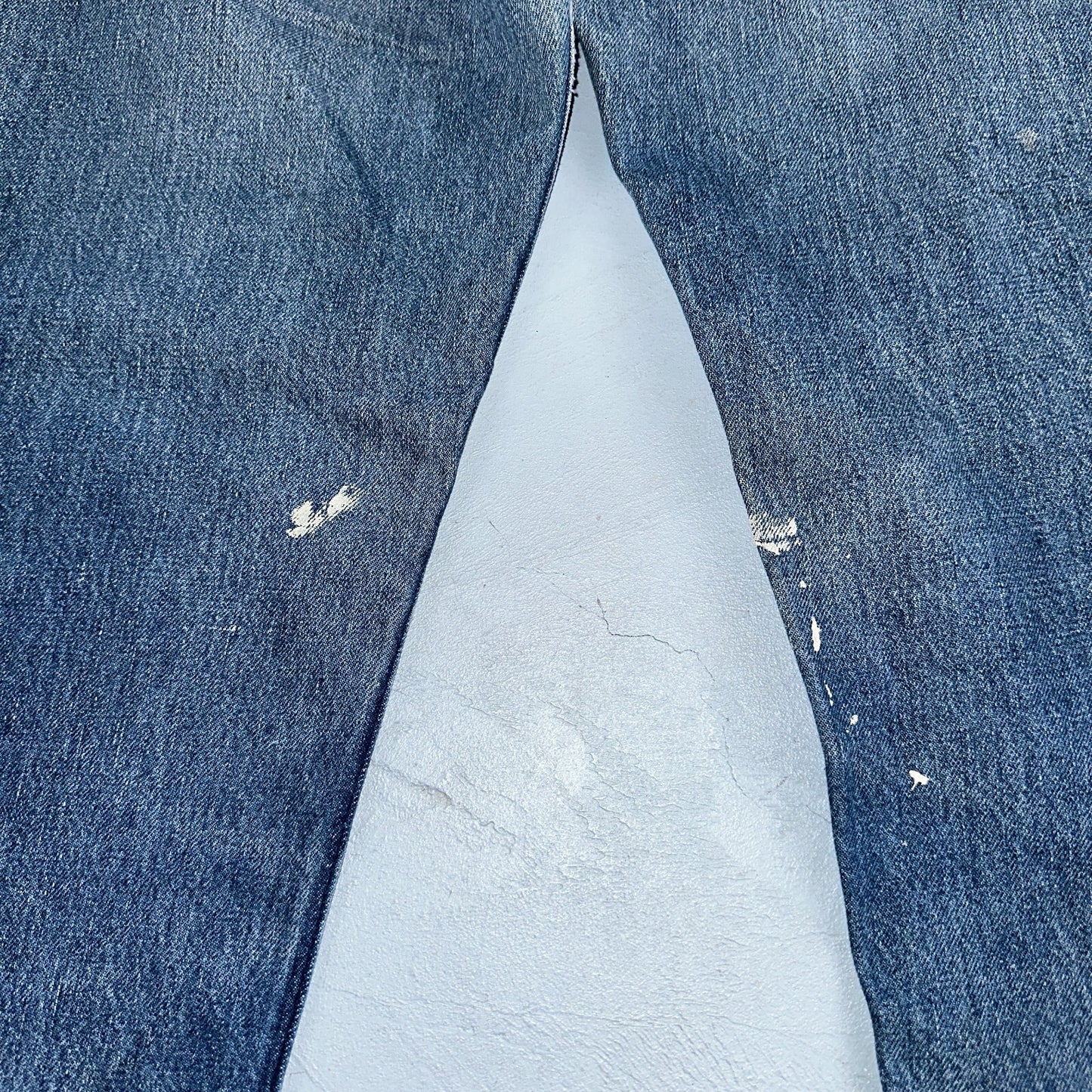 Levis 501 Vintage 80s USA XX Straight Leg Jeans Blue 20502 Paint 34x32 Act 32x30