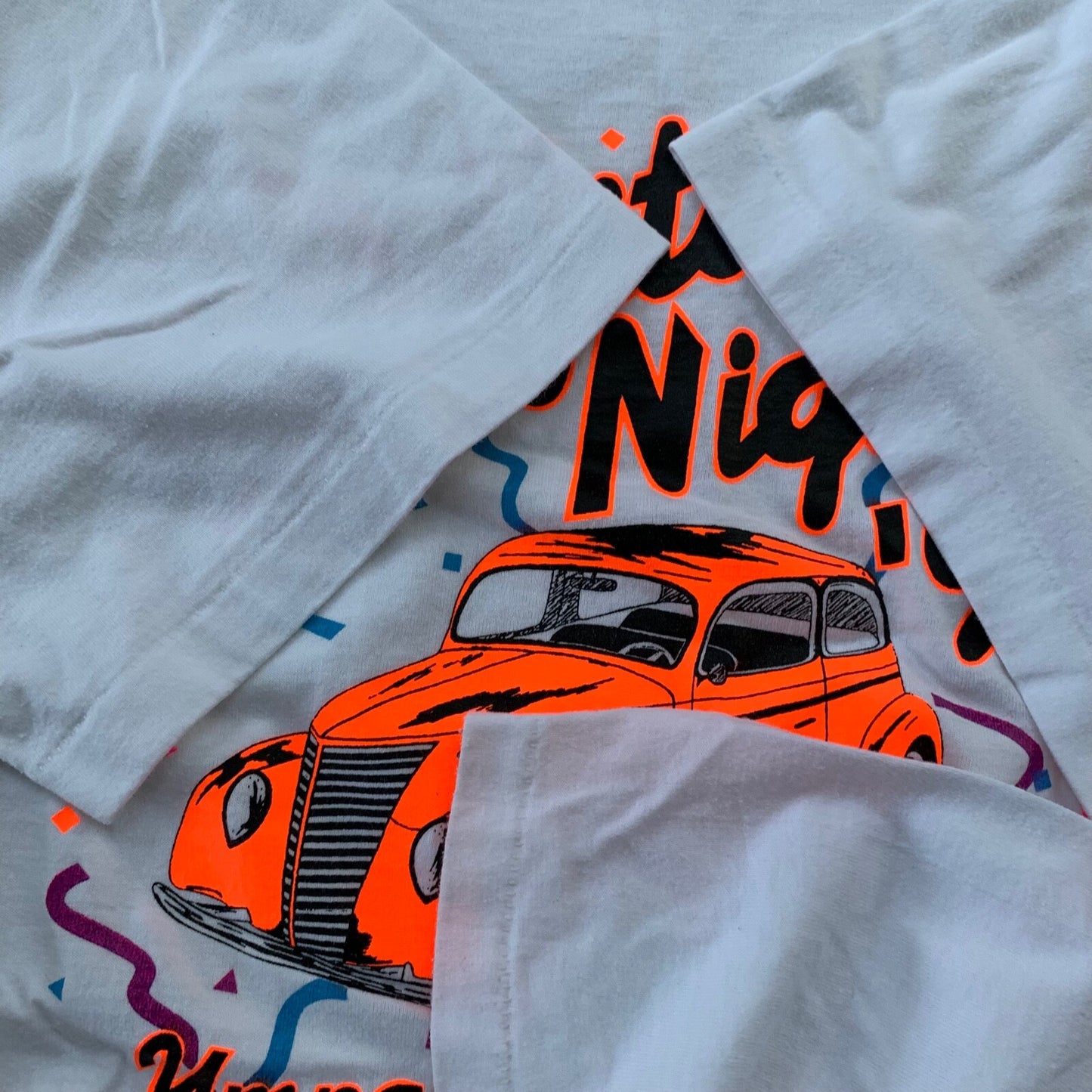 Cars Racing 1992 Vintage T Shirt Oneita 2XL Roseburg Oregon Nascar Rap 90s