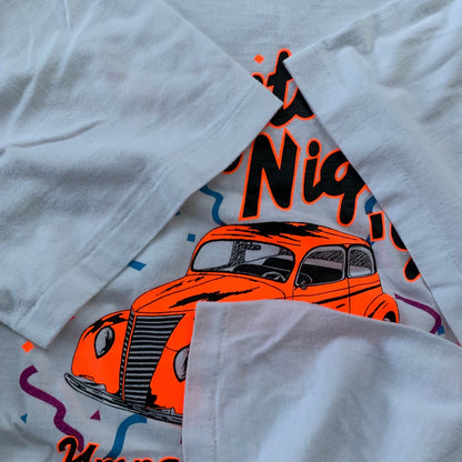 Cars Racing 1992 Vintage T Shirt Oneita 2XL Roseburg Oregon Nascar Rap 90s