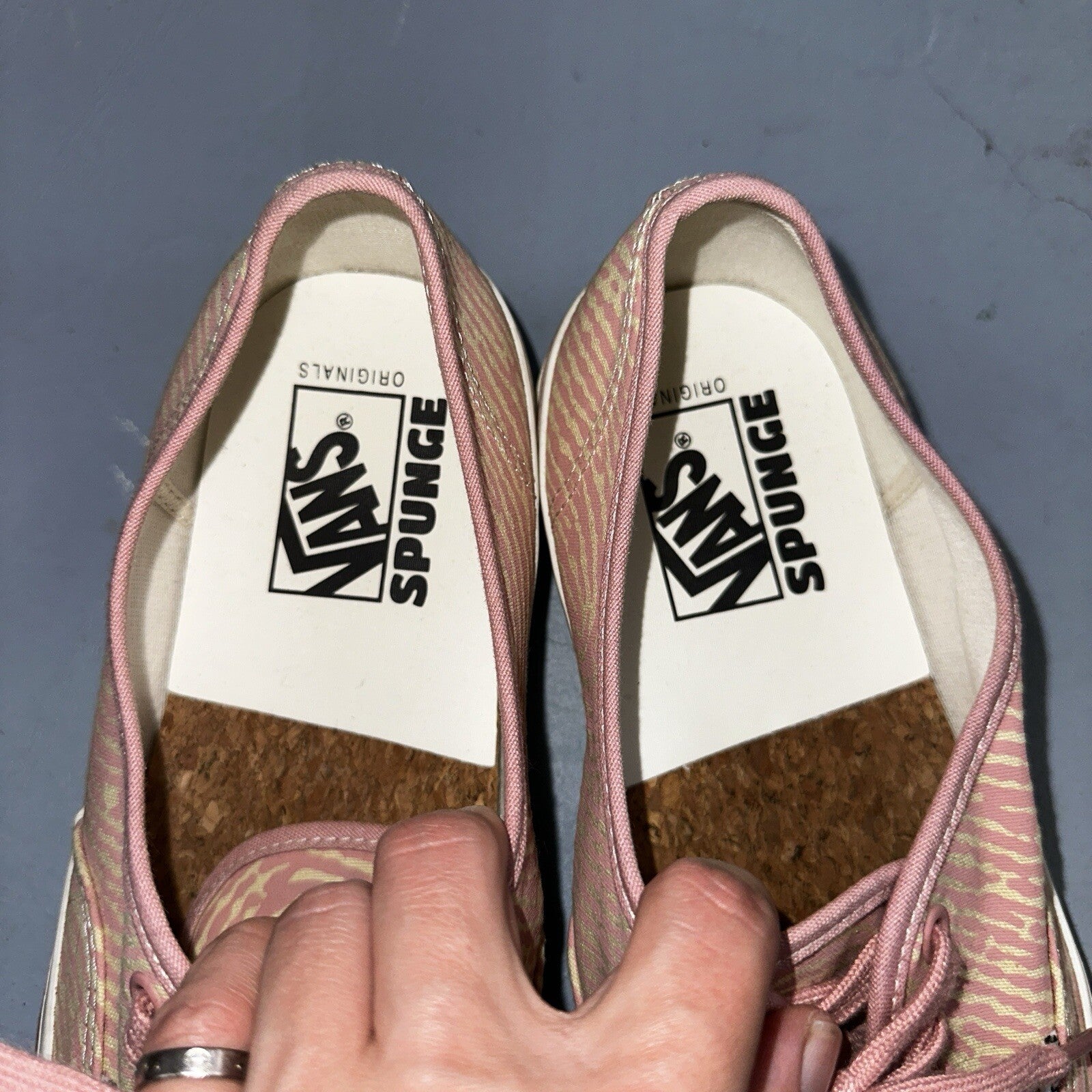 Vans Vault OG Authentic LX Salehe Bembury Spunge Peppercorn Size 12 Pink Tiger