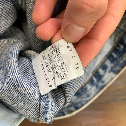 Levis 501 Vintage 80s USA XX Straight Leg Jeans Blue Acid Wash 33x32 Act 30x29