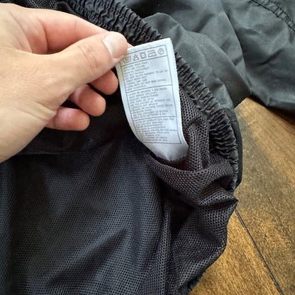 VTG 90s Nike Windbreaker Track Jacket XL Black Basic Simple Has Flaws