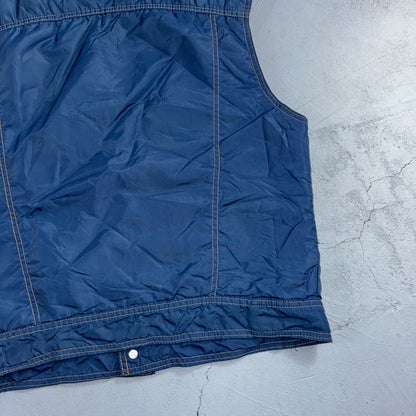 Levis VTG Vest Blue Nylon Jacket Orange Tab 1980s 80s Type 3 Warm Up Rare