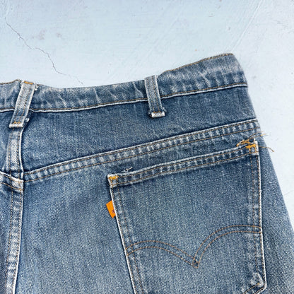 Levis 646 Vintage 70s USA Orange Tab Bootcut Flare Blue Bell Bottom Jeans 40x30