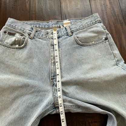 Vintage Calvin Klein Jeans Mens 34 Blue Stonewash 1990s USA 90s 31x27 Light