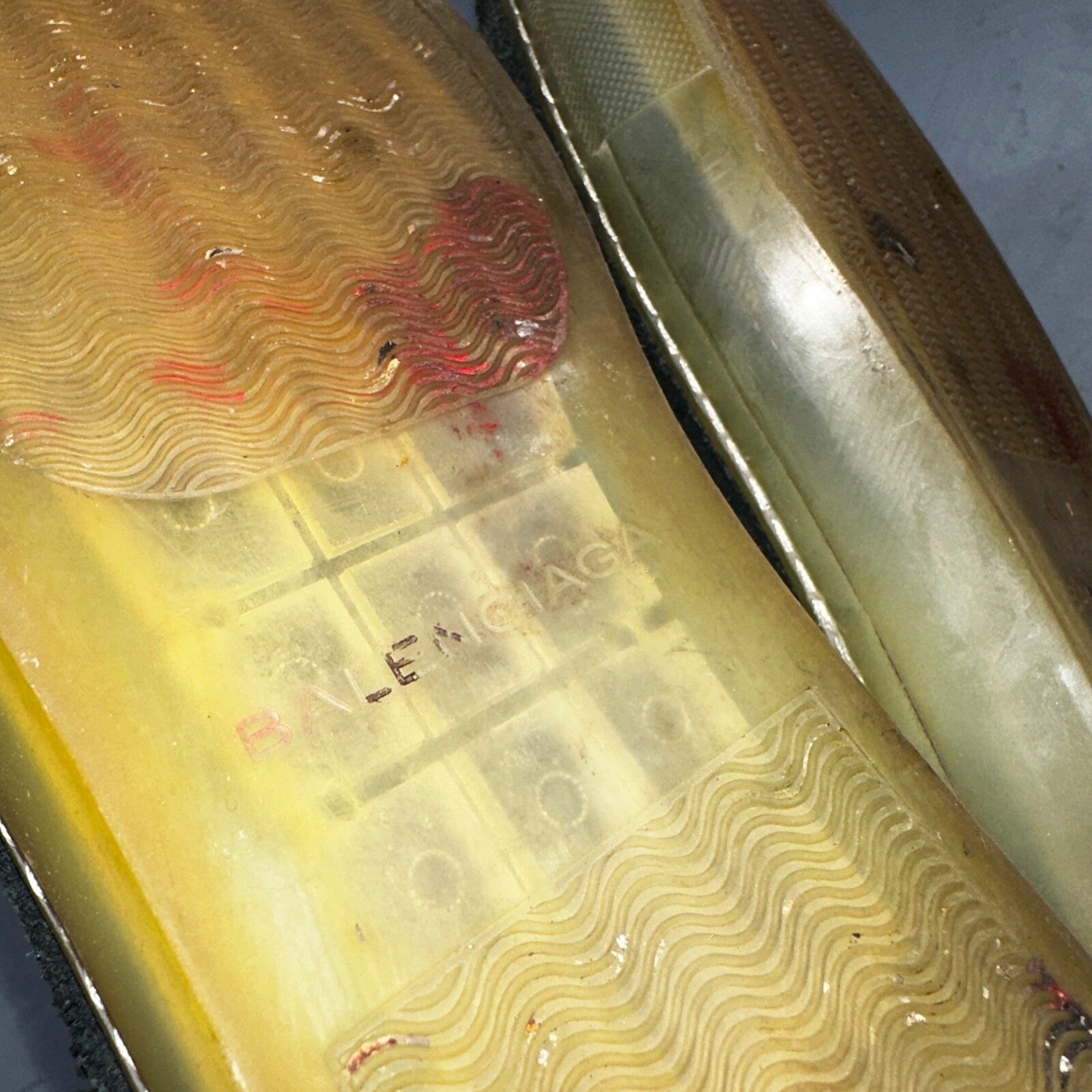 Balenciaga Paris Black Distressed Leather And Suede Sneaker Trainer Mens Size 42