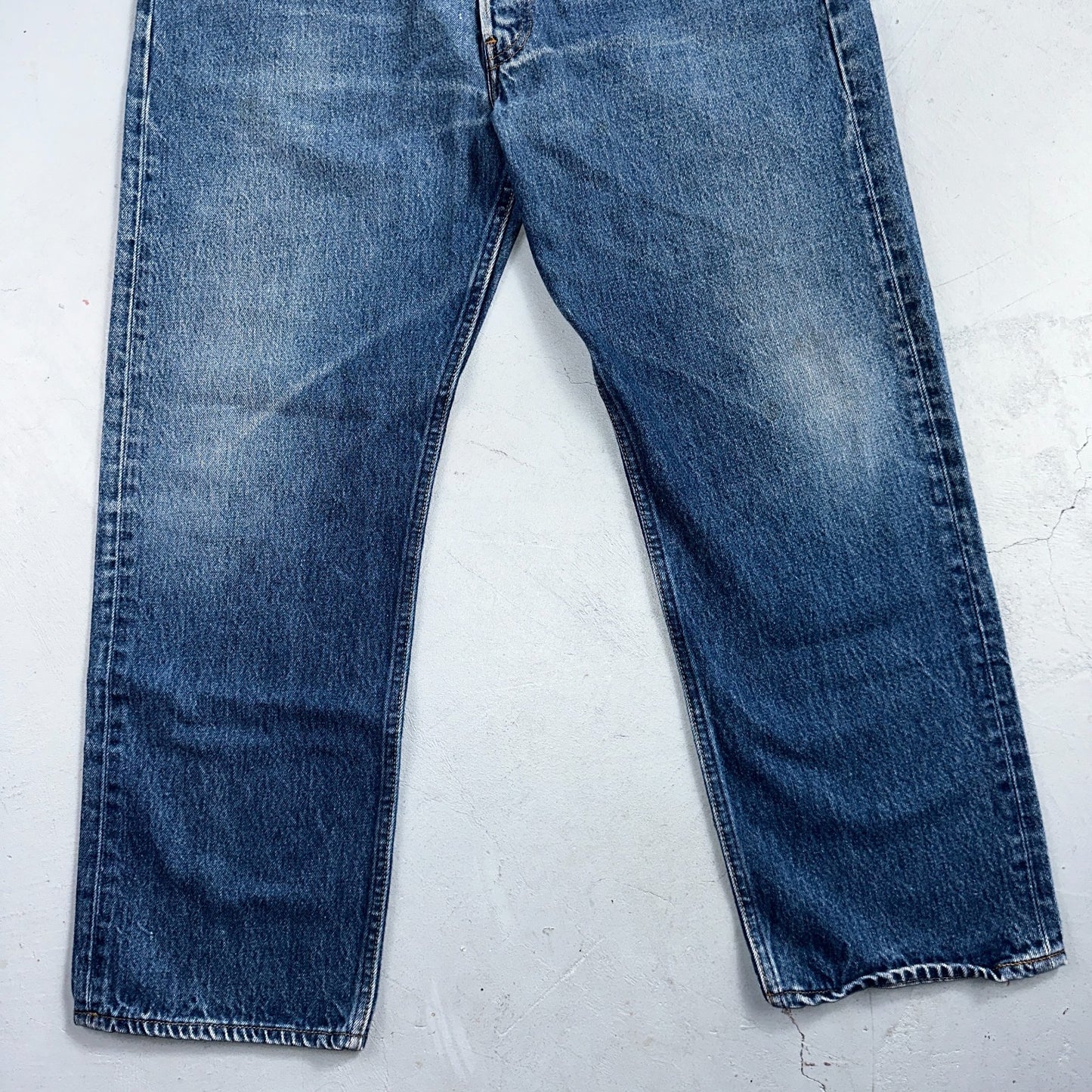 Levis 501 Vintage 90s USA XX Straight Leg Jeans Blue Med Wash 38x30 Act 36x27