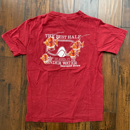 Hawaii Fishes Vintage T Shirt Ocean Love Animas Nemo Finding Cute Art Rap 80s