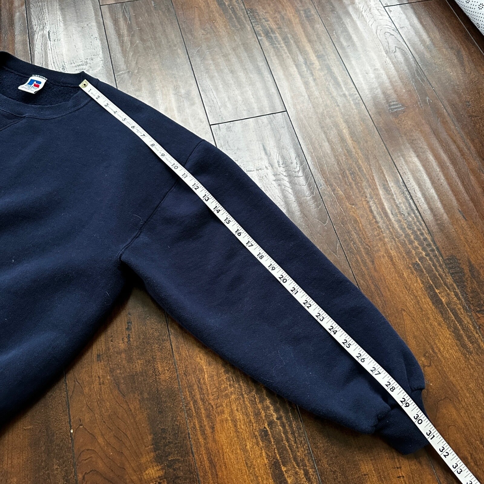 Vintage Russell Athletic Sweatshirt Navy Blue 2XL 90s Kanye V USA Basic Clean