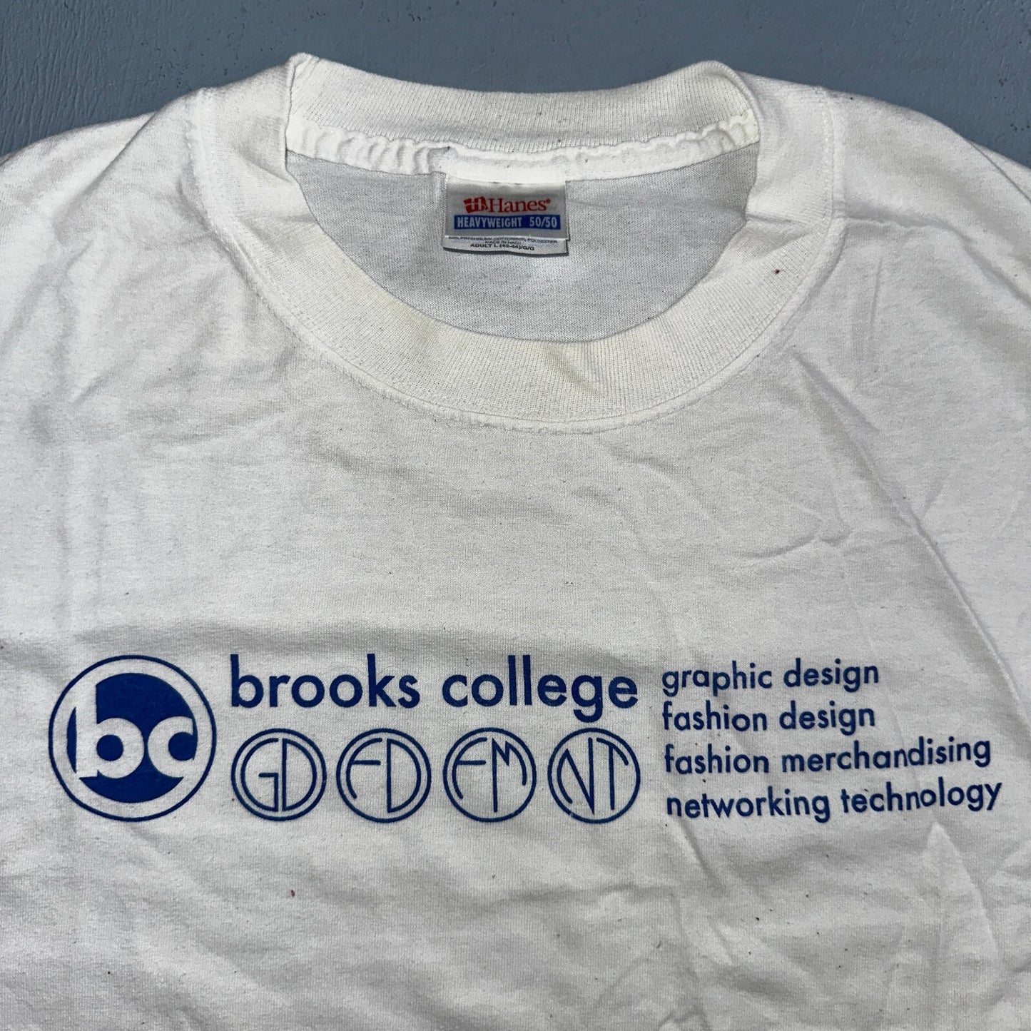Brooks College Graphic Design VTG T Shirt Fashion Hanes L Promo University BC