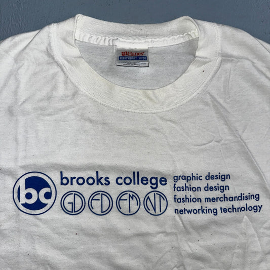 Brooks College Graphic Design VTG T Shirt Fashion Hanes L Promo University BC