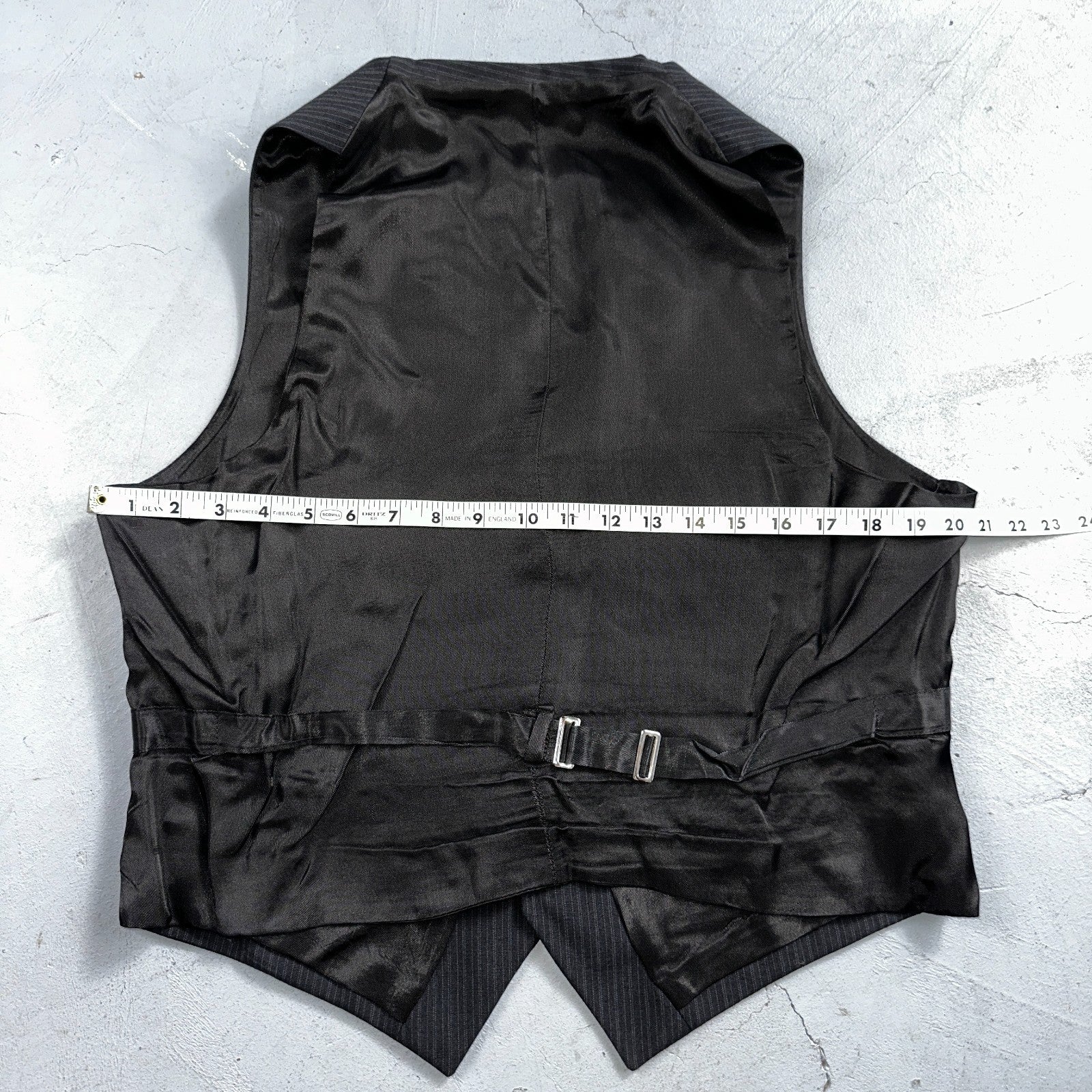 VTG Mens 3 PC Suit 42 Jacket Coat Pants Black Vest Rockabilly 70s American Trend