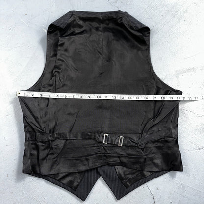 VTG Mens 3 PC Suit 42 Jacket Coat Pants Black Vest Rockabilly 70s American Trend