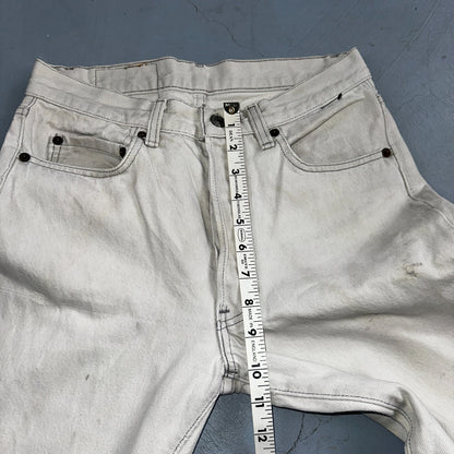 Levis 501 Vintage 80s USA XX Straight Leg Jeans White Med Wash 29x30 Act 28x29