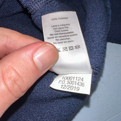 Vineyard Vines Vineyard Navy Quarter Zip Fleece Lined Mountain Sweater - Size M