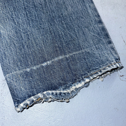 Levis 501 VTG 70s SS Redline Selvedge Jeans XX Blue Med Wash Patched Act 31x28
