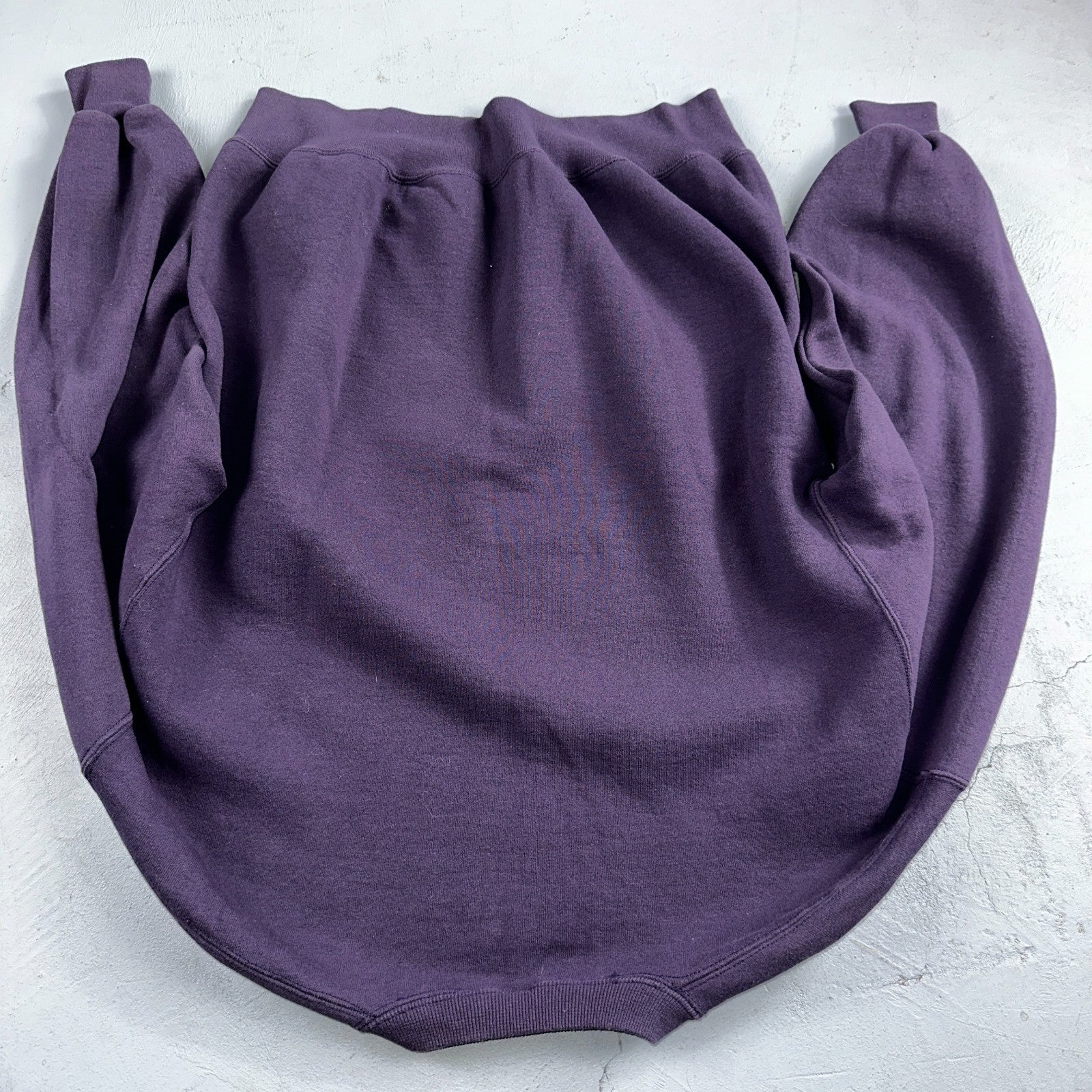 Russell Athletic L USA Sweatshirt 90s VTG Crewneck Purple Basic Blank Essential