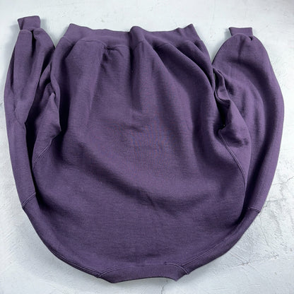 Russell Athletic L USA Sweatshirt 90s VTG Crewneck Purple Basic Blank Essential